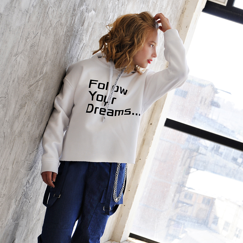 Худи белая Follows your dreams